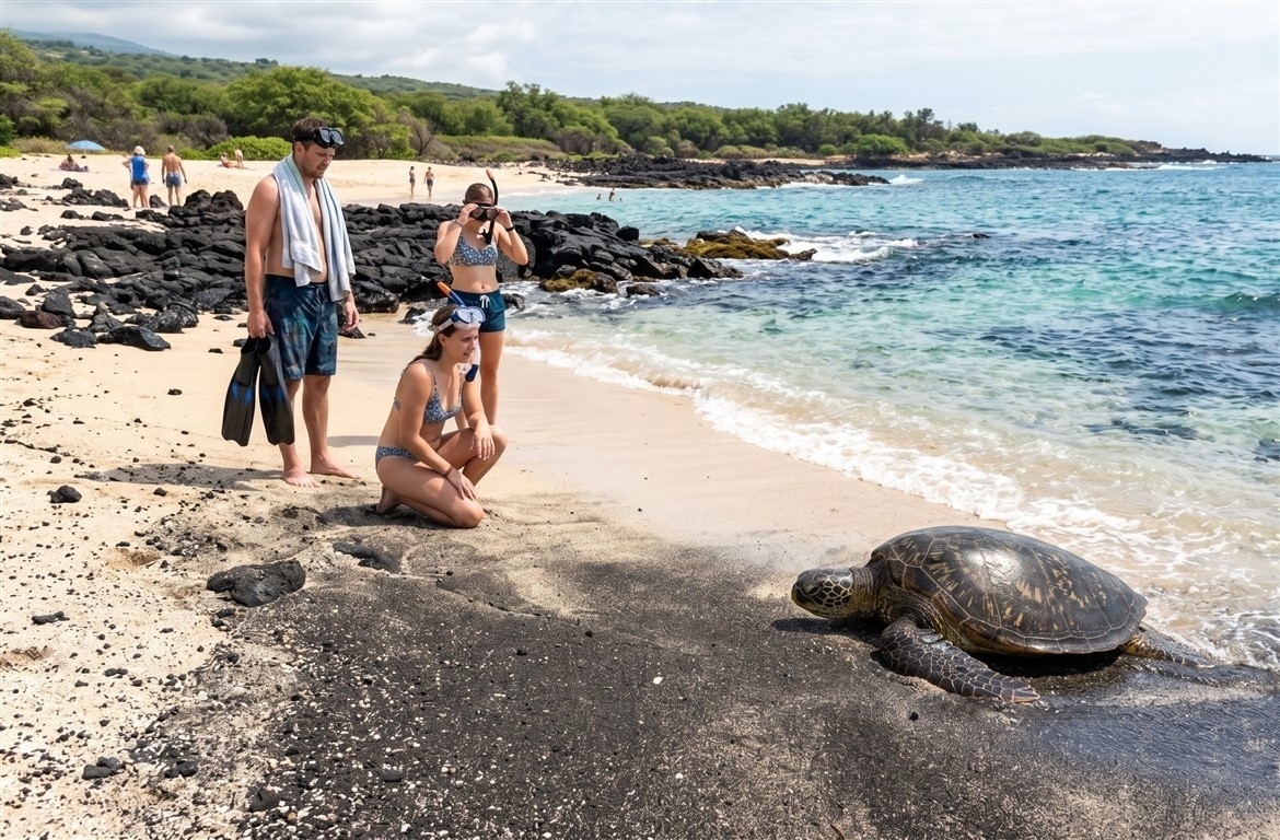 Top Spots for Turtle Sightings on the Big Island