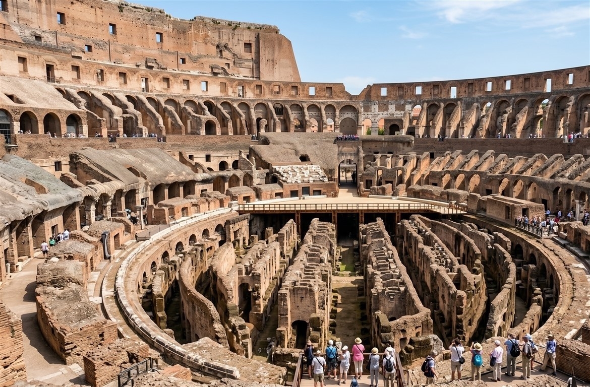 Visiting the Colosseum Interior