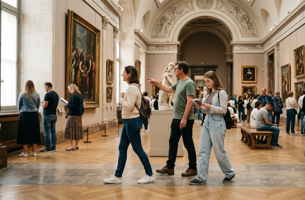 Can you wear jeans to the Louvre?