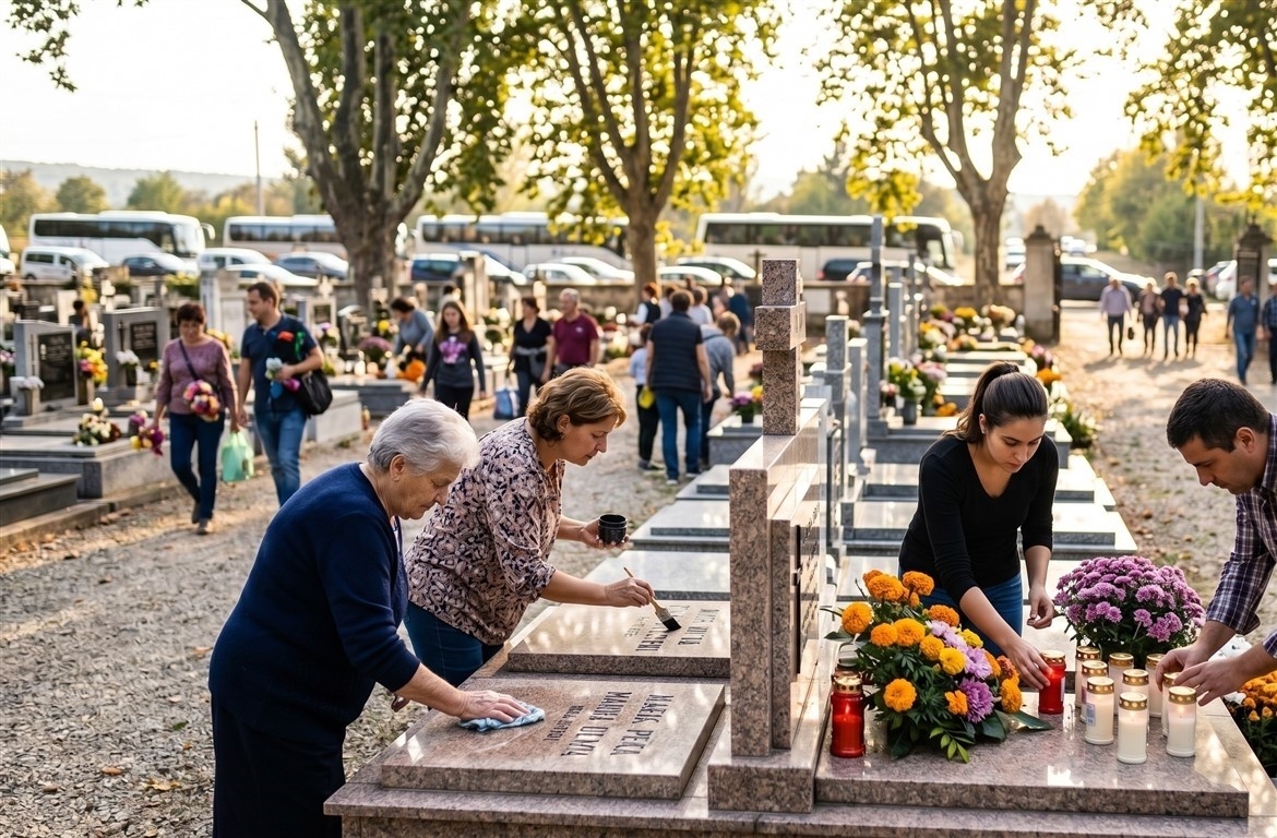 Cemetery Visits and Family Gatherings