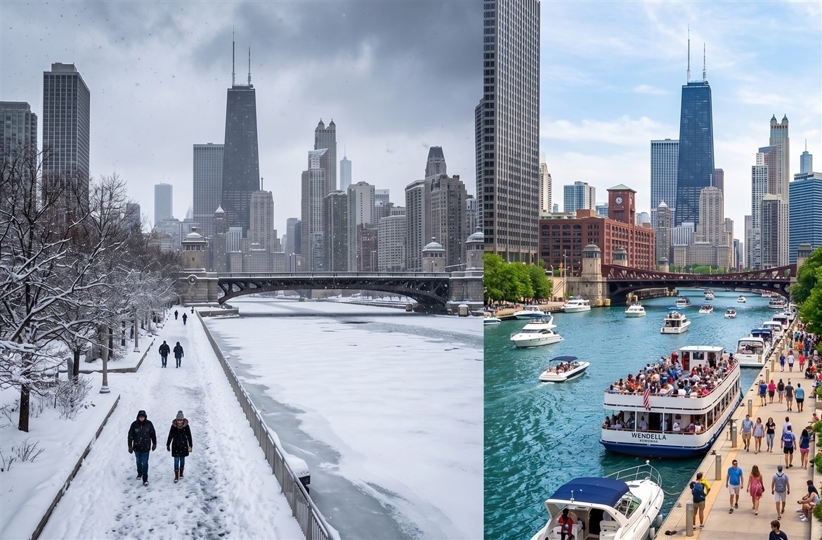Chicago Weather by Season
