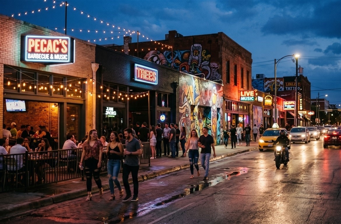 Evening: Dinner and Music in Deep Ellum