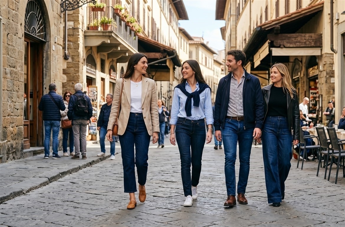 Jeans, Shorts, and Leggings in Italy