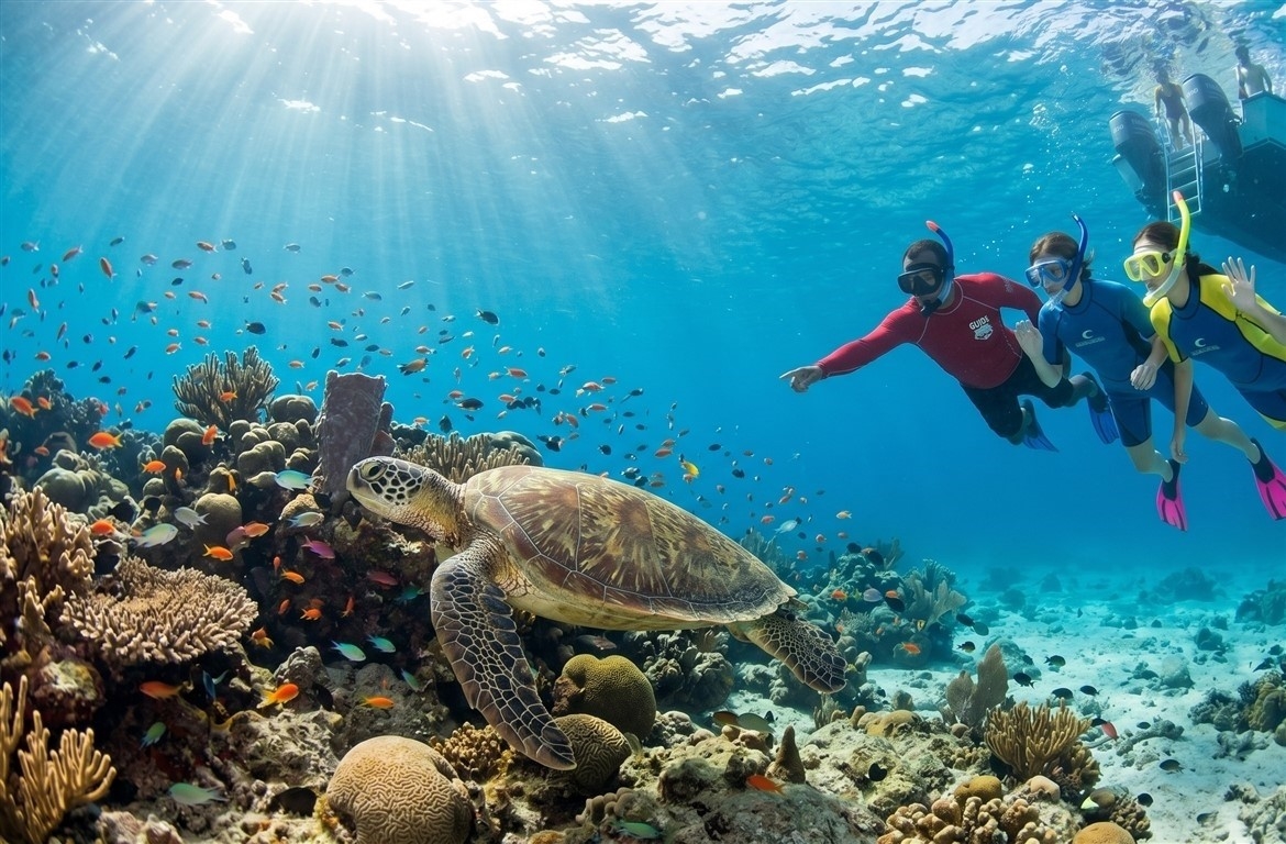 Seeing Turtles on a Snorkel Tour