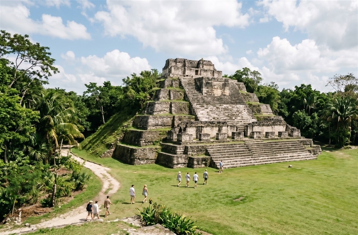 See the Altun Ha Maya Ruins