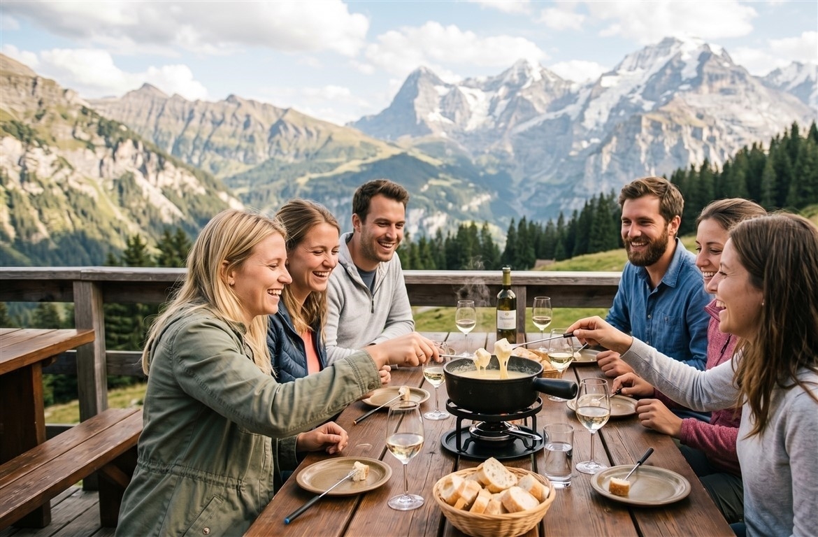 Summer fondue and winter fondue