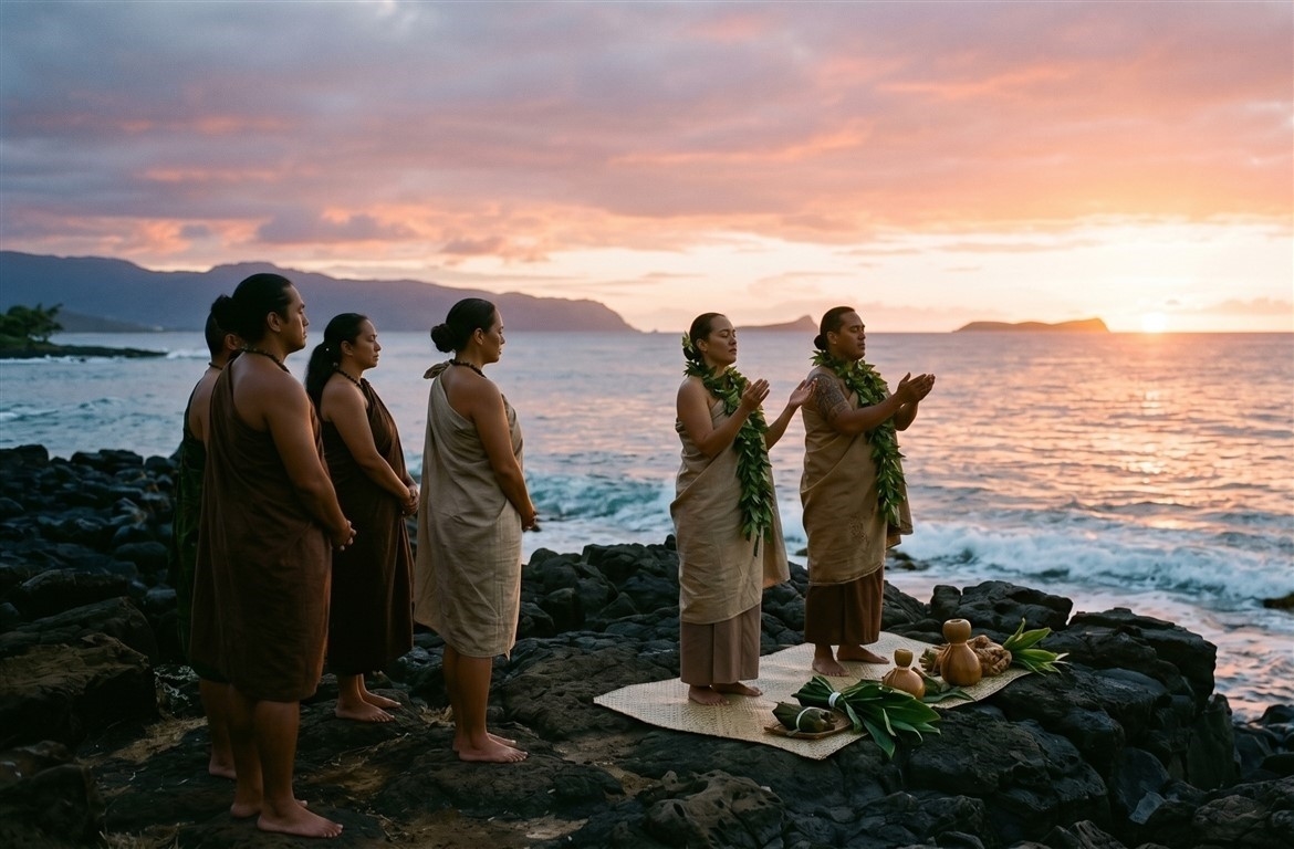 Sunrise Chants and Hawaiian Ceremonies