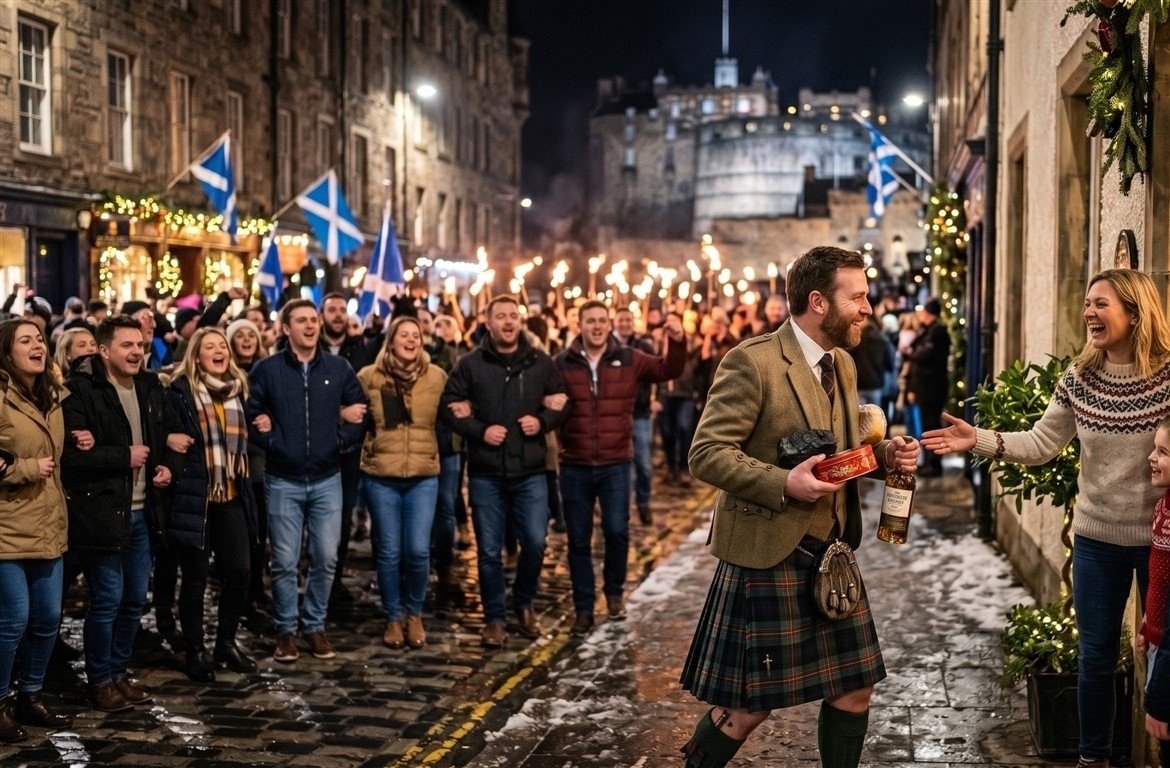 What are the most famous Hogmanay traditions?
