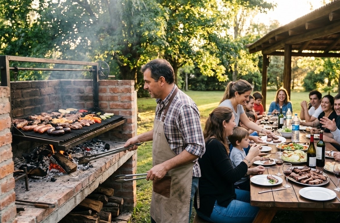 What is the difference between parrilla and asado?