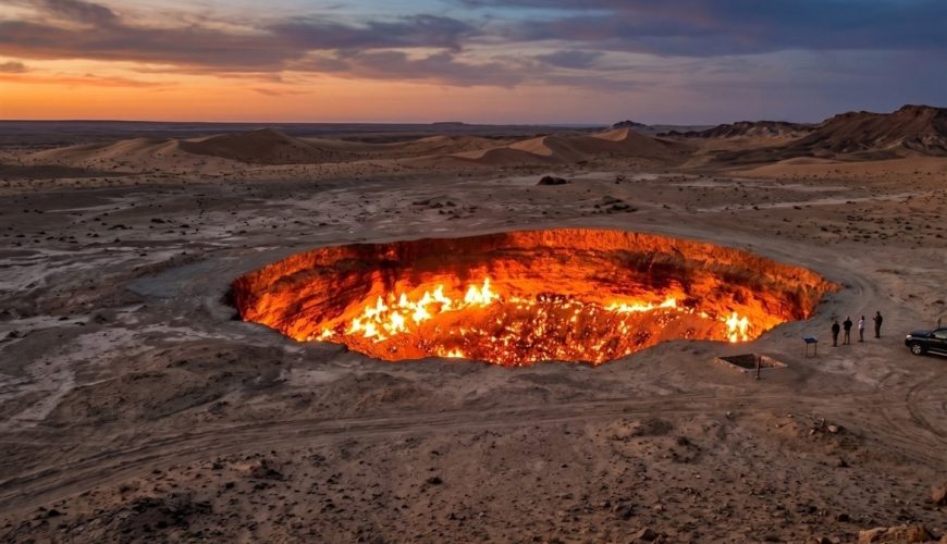 The Darvaza Crater: Turkmenistan’s Fiery Pit