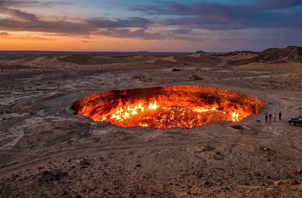 The Darvaza Crater: Turkmenistan’s Fiery Pit