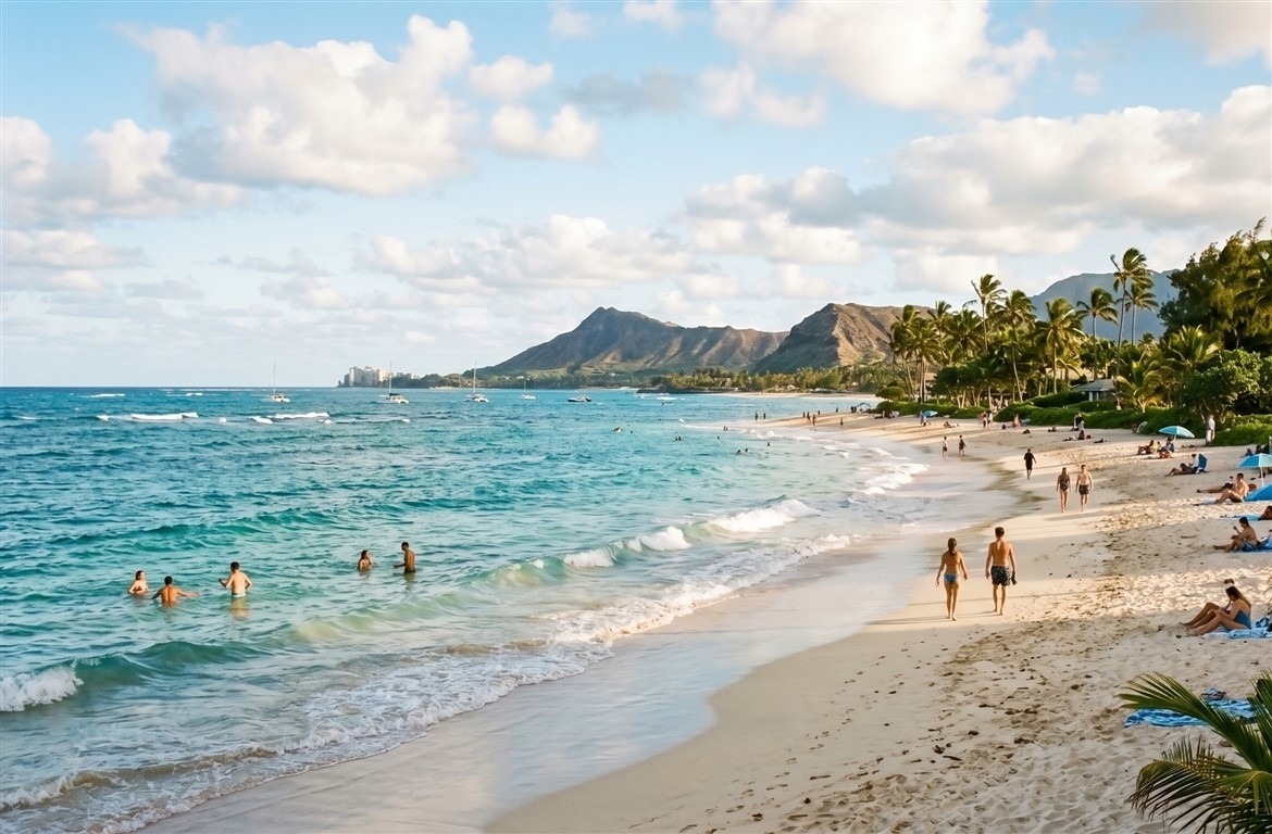 Where is the best beach trip in February?