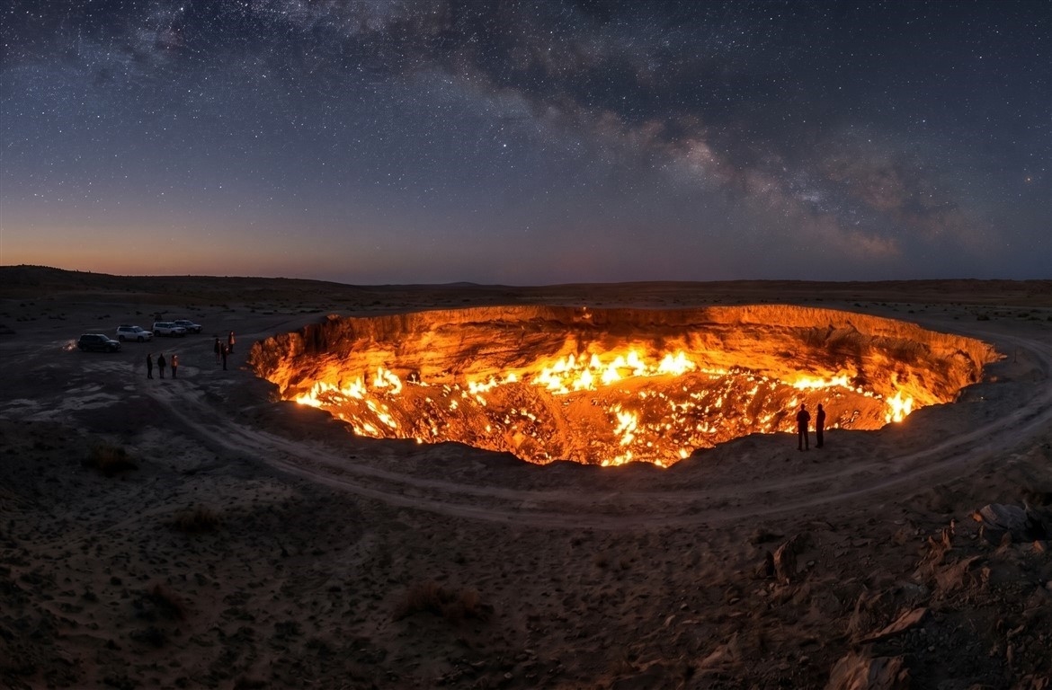 Why does the crater burn?